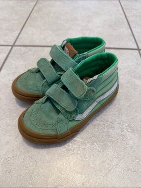 Vans Sk8-Mid Reissue Velcro (Youth) | Gum Green